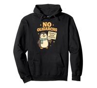 No Oligarchs -Profits - Cute Penguin Pullover Hoodie