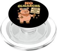 No Oligarchs Stop Hogging the Wealth Cute Pig PopSockets PopGrip for MagSafe