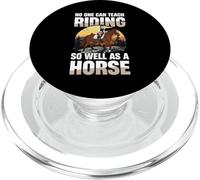 No One Can Teach Riding So Well As A Horse PopSockets PopGrip for MagSafe