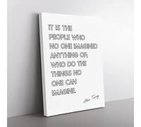No One Imagined Alan Turing Canvas Wall Art Print 24x16 Inch