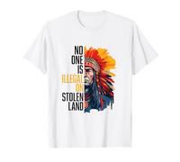 No One is Illegal on Stolen Land, American Rights Minimalist T-Shirt