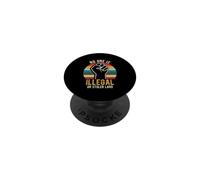 NO ONE IS ILLEGAL ON STOLEN LAND Fist PopSockets Adhesive PopGrip