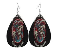 No one is illegal on stolen land Leather Earrings, Clothing Decoration, Suitable For Festival Parties, Holidays And Daily Life