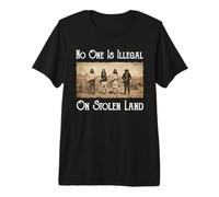 No One is Illegal On Stolen Land Native American Heritage Premium T-Shirt