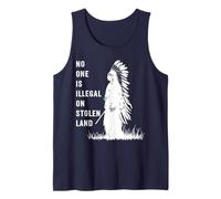 No One is Illegal On Stolen Land Native American Indigenous Tank Top