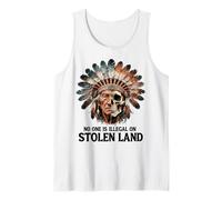 No One is Illegal on Stolen Land - Native American Roots Tank Top