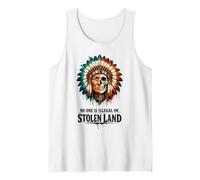 No One is Illegal on Stolen Land - Native American Roots Tank Top