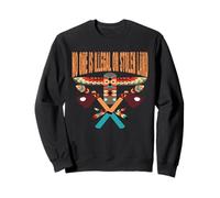 No One Is Illegal On Stolen Land Native Human Rights Vintage Sweatshirt
