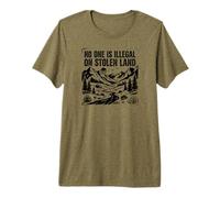 No One is Illegal On Stolen Land Premium T-Shirt