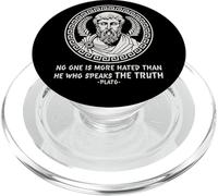 No One Is More Hated Than He Who Speaks The Truth Plato PopSockets PopGrip for MagSafe