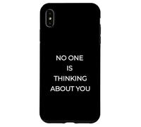 No One Is Thinking About You" - Funny Stoic Social Anxiety Case for iPhone XS Max