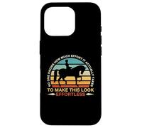 No One Knows How Much Effort It Retro Horse Riding Dressage Case for iPhone 16 Pro