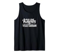No One Knows I'm Veg Tank Top