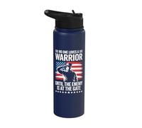 No One Loves A Warrior Until The Enemy is At The Gate Stainless Steel Insulated Water Bottle