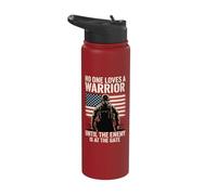 No One Loves A Warrior Until The Enemy is At The Gate Stainless Steel Insulated Water Bottle