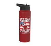 No One Loves A Warrior Until The Enemy is At The Gate Stainless Steel Insulated Water Bottle