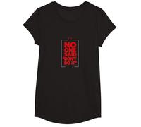 No One Said Don't Do It in My Defense Mischievous Fun T-Shirt, Girls, Black, Large