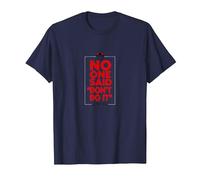 No One Said Don't Do It in My Defense Mischievous Fun T-Shirt, Men, Navy, S
