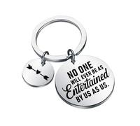 No One Will Ever Be As Entertained By Us As Us Best Friend Keychain Gift for Best Friend BFF Gift (no one K UK)