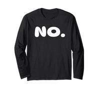 No One Word Go to Response Simply Slogan Long Sleeve T-Shirt
