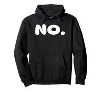 No One Word Go To Response Simply Slogan Pullover Hoodie