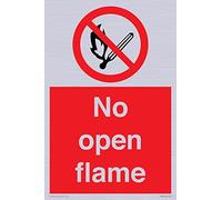 No open flame Sign - 200x300mm - A4P