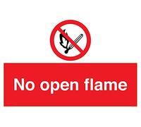 No open flame Sign - 600x400mm - A2L