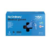 No Ordinary Nitrile Gloves, Small, 200 Pack, Powder-Free, with Colloidal Oatmeal Skin protectant for Eczema or Dry sensitive Skin, Chemo Drug Tested, For extended use, Latex-Free, Medical grade