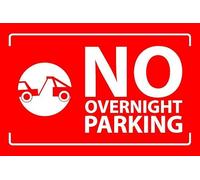 No overnight parking - 1mm flexible Plastic sign (400mm x 300mm)