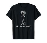 No Padel Today Funny Sad Stick Figure Paddle Player T-Shirt