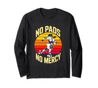 No Pads No Mercy Roller Derby Skater Power Long Sleeve T-Shirt