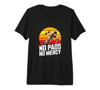No Pads No Mercy Roller Derby Skater Sunset Premium T-Shirt