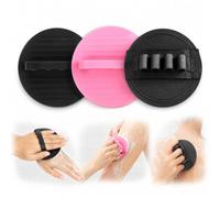 No Pain Exfoliating Bath Scrubber Glove, Soft Rubber Shower Scrubber 3pc | Gentle rubber scrubber glove exfoliates dead skin without pain. Soft texture for all skin types. Ergonomic fit, quick-dry
