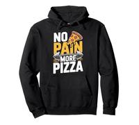 No Pain More Pizza Fitness Saying Design Pullover Hoodie