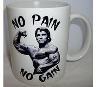 No Pain No Gain Bodybuilding Design Mug