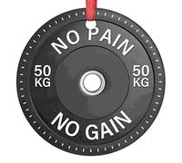 No Pain No Gain Christmas Ornaments Barbell Weight Plate Fitness Ornament for Christmas Tree Decor Ceramic Personalized Christmas Ornaments 2022 Keepsake Christmas Decor Holiday 3 Inch
