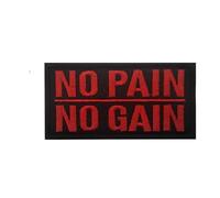 NO Pain NO GAIN Gym Fitness Embroidered Patch Hook Loop Backpack Tactical Badge Applique