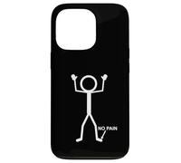 No Pain Only At Little Toe Stick Figure Funny Aging Humor Case for iPhone 13 Pro
