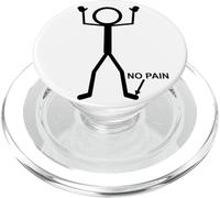No Pain Only At Little Toe Stick Figure Funny Aging Humor PopSockets PopGrip for MagSafe
