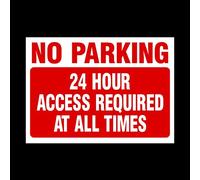 No Parking 24 Hour access required at all times Plastic Sign - Private Property, Parking, Clamping, Disabled, Driveway, Do not block (MISC29)