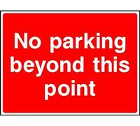 No Parking Beyond This Point Road Safety Sign Funny Metal Sign Crossing Traffic Novelty Square Sign 12x12 inch