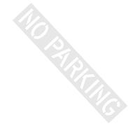 No Parking Lines | 41 x 264 cm Foldable Reusable Template, Walkway Sign - For Asphalt Curbs Walkways Yard Outdoor Areas Backyard Walkway Courtyard Park