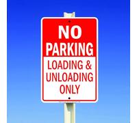 No Parking Loading And Unloading Only Decoration Props Plaque 8X12 Inch