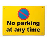 No Parking Sign A4 A3 3mm Black Foamex Various Signs Yellow Black & Motif (A3 NoP at Any TIME)