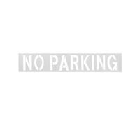 No Parking Stencil, 12inch Letters Height, Foldable Silicone Parking Lot Stencils, Large Reusable Curb Painting Stencils, Fire Lane Stencil for Asphalt Concrete