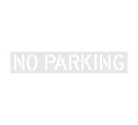 No Parking Stencil - Batch Tracing Tool, Reusable Silicone Template 16" x 104", Asphalt Marking with Sturdy Design, Concrete Border Stencil, Ex Path Marker