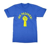 No Pasaran Ukraine Anti war T-Shirt (Blue, XL)