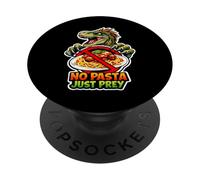 No Pasta Just Prey Carnivore Dinosaur PopSockets Adhesive PopGrip
