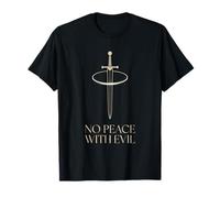 No Peace with Evil Christian Sword Warrior Creed T-Shirt