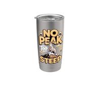 No Peak Too Steep Mountain Goat Stainless Steel Insulated Tumbler